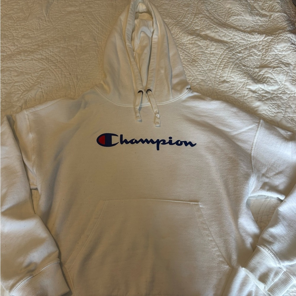 White Champion Hoodie
